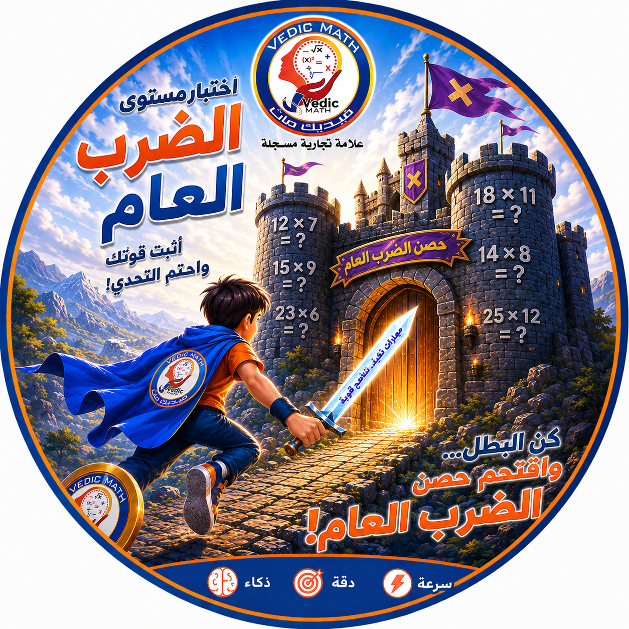 إختبار انهاء مستوى الضرب العام