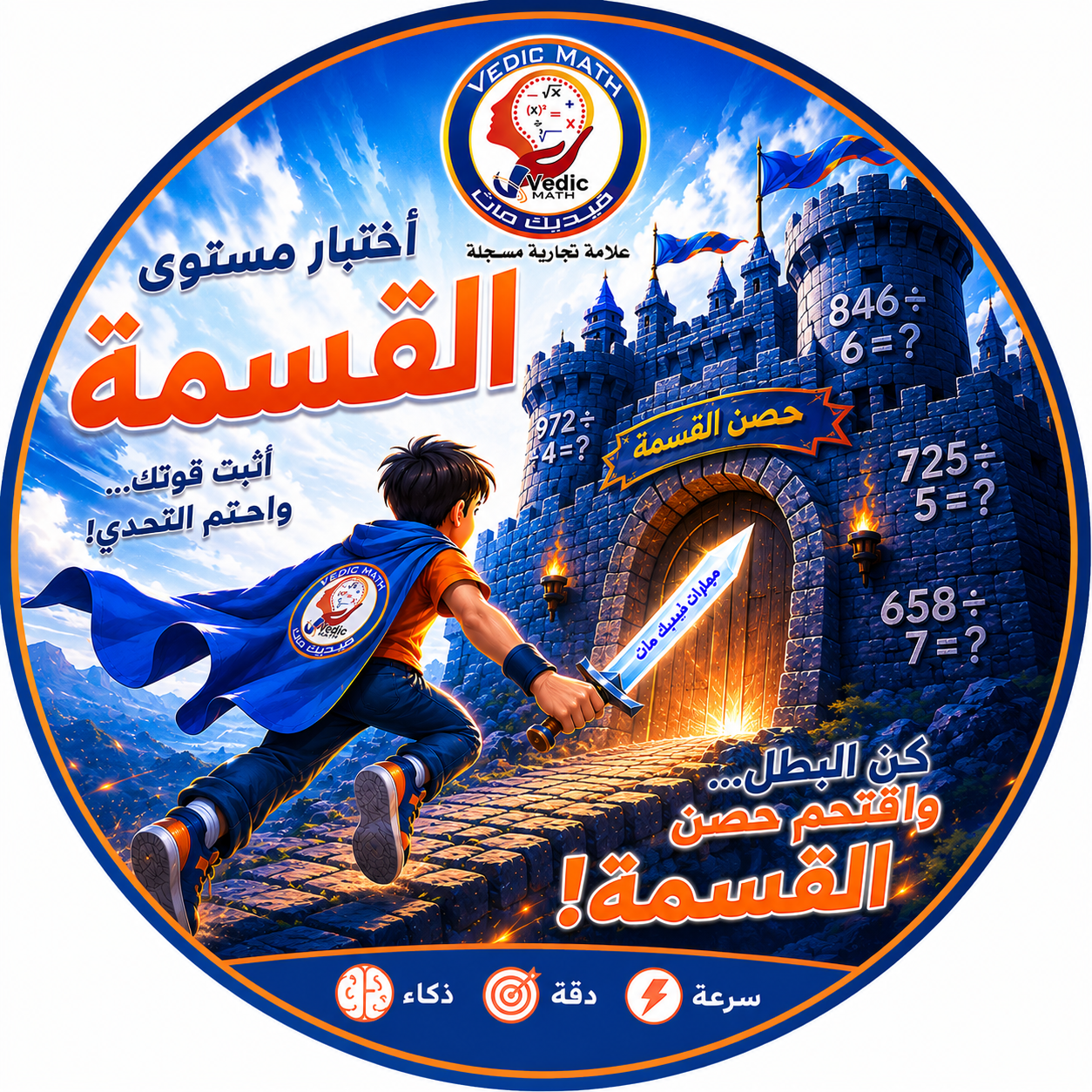 إختبار إنهاء مستوى القسمه